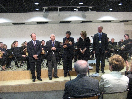 Le Président Berthet, René Javelas, Alain Corvocchiola, Mme Lombardo, Michel Carrier